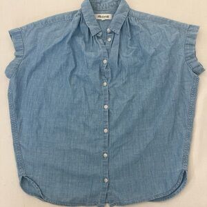 Madewell Blue Denim Button-Up Shirt